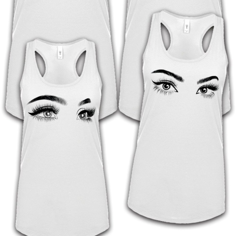 Beautiful Eyes Tank Top (white)